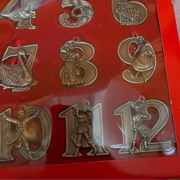 Vintage Bon Ton 12 Days Of Christmas Pewter Ornaments - Picture 5 of 8